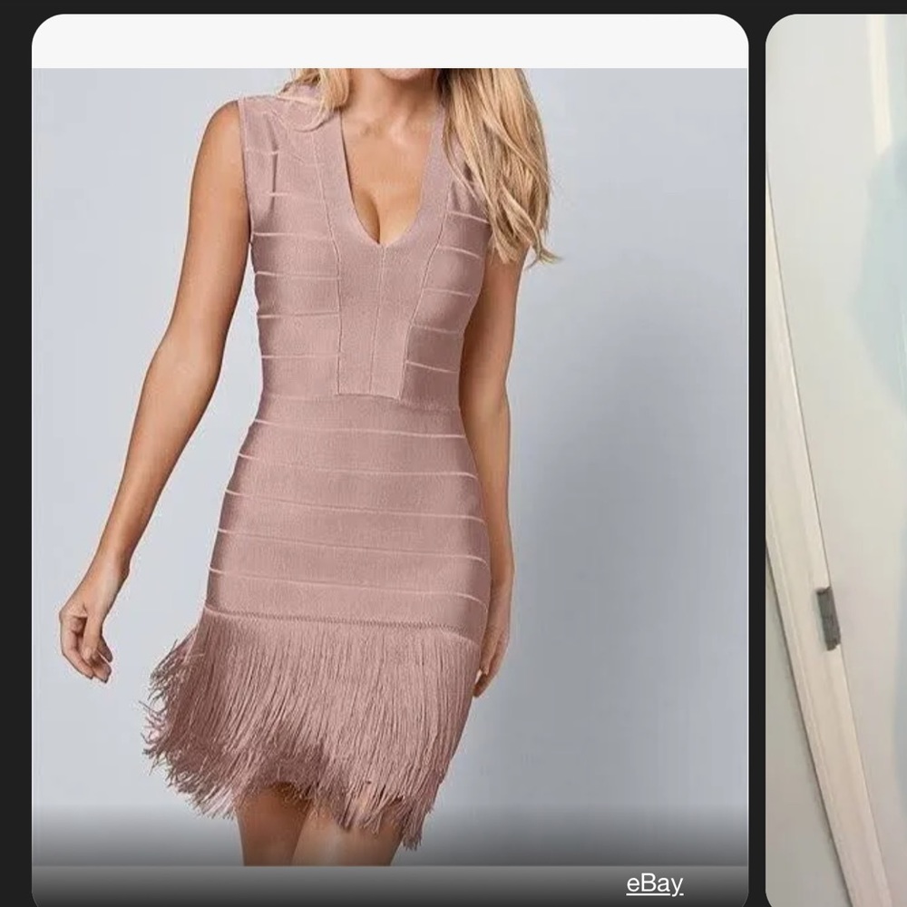 NWT Venus bandage fringe dress in size 20